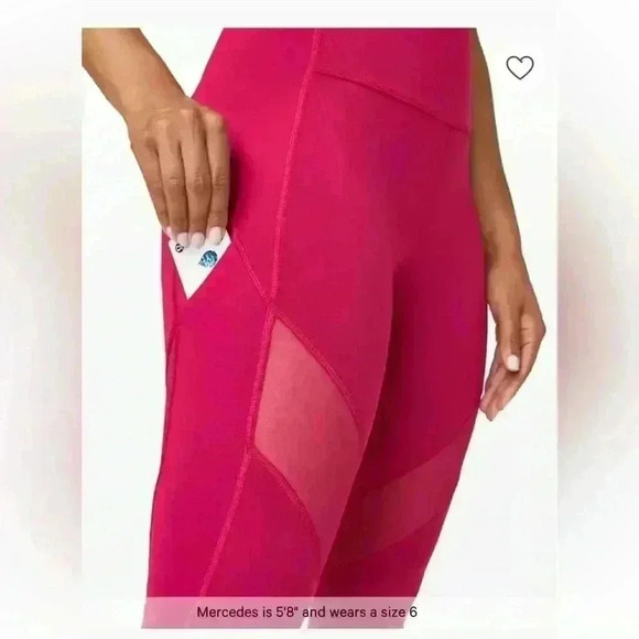 LULULEMON x BARRYS Stronger As One Tight 25" Size 4 Ruby Red - Picture 3 of 12